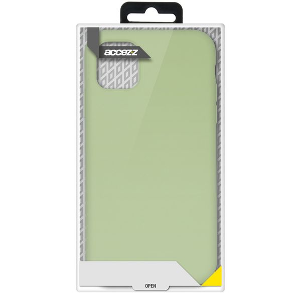 Accezz Coque Liquid Silicone Samsung Galaxy A72 - Vert