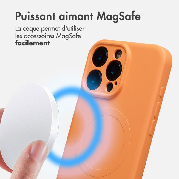 imoshion Coque Couleur avec MagSafe Apple iPhone 16 Pro Max - Neon Orange