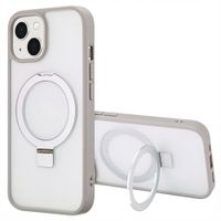 Accezz Coque Ring Stand avec MagSafe Apple iPhone 15 - Gris