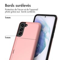 imoshion Coque arrière avec porte-cartes Samsung Galaxy S21 - Rose Doré
