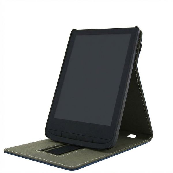 imoshion Étui á rabat Pocketbook Touch Lux 5 / HD 3 / Basic Lux 4 / Vivlio Lux 5 - Bleu foncé