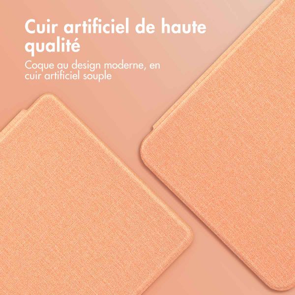 imoshion Étui de liseuse portefeuille Canvas Kobo Nia - Peach