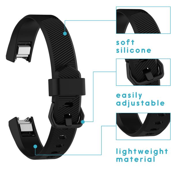 imoshion Bracelet silicone Fitbit Alta (HR) - Noir