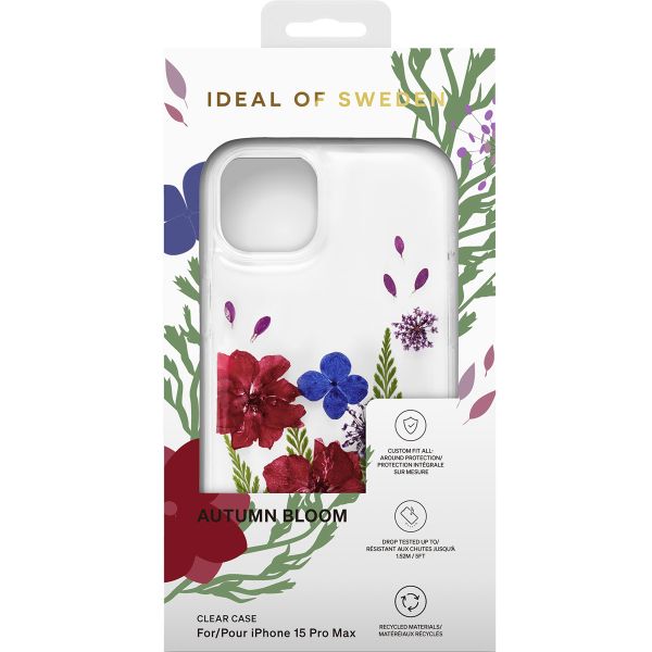 iDeal of Sweden Coque Clear iPhone 15 Pro Max - Autumn Bloom