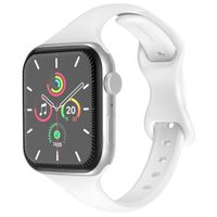 imoshion Bracelet en silicone fin Apple Watch Series 1-9 / SE (38/40/41 mm) | Series 10 (42 mm) - Blanc