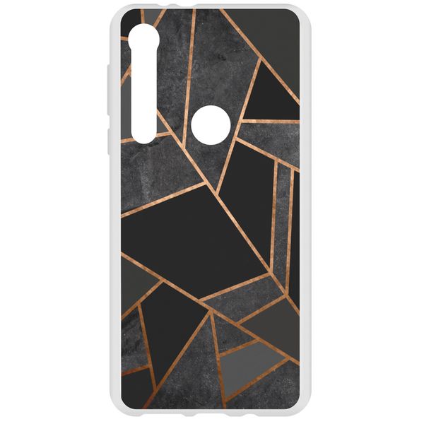 Coque Design Motorola One Macro - Black Graphic