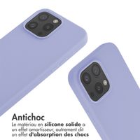 imoshion Coque en silicone avec cordon Apple iPhone 16 Pro Max - Violet