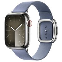 Apple Modern Buckle FineWoven Apple Watch Series 1 t/m 9 / SE (38/40/41 mm) | Series 10 / 11 (42 mm) - Taille M - Lavender Blue