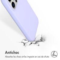 Accezz Coque Liquid Silicone iPhone 14 Pro - Violet