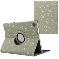 imoshion Coque tablette Design rotatif à 360° Samsung Galaxy Tab A9 Plus - Green Flowers