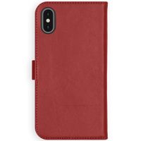 Selencia Étui portefeuille en cuir véritable Apple iPhone X / Xs - Rouge