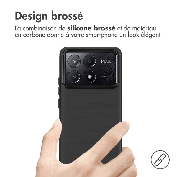 imoshion Coque Brushed Xiaomi Poco X6 Pro - Noir