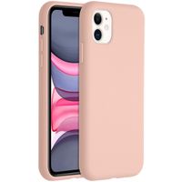 Accezz Coque Liquid Silicone iPhone 11 - Rose