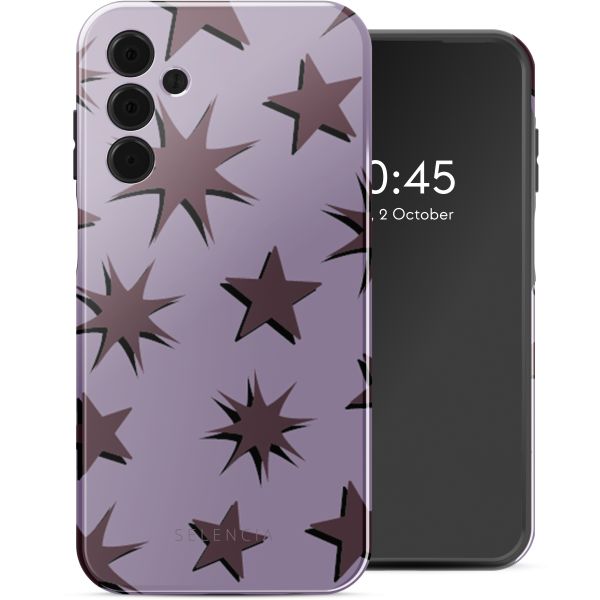 Selencia Coque arrière Vivid Tough Samsung Galaxy A15 (5G/4G) - Stars Plum Lilac