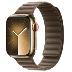 Apple Bracelet à maillons magnétique FineWoven Apple Watch Series 1 t/m 9 / SE (38/40/41 mm) | Series 10 / 11 (42 mm) - Taille M/L - Taupe