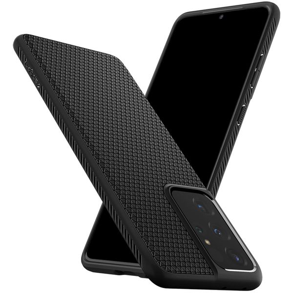 Spigen Coque Liquid Air Samsung Galaxy S21 Ultra - Noir