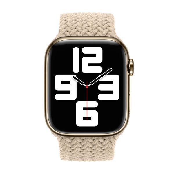 Apple Bracelet Solo tressé Apple Watch | 38/40/41/42 mm - Taille 4 - Beige