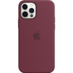 Apple Coque en silicone MagSafe iPhone 12 (Pro) - Plum