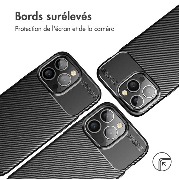 imoshion Coque silicone Carbon iPhone 13 Pro - Noir