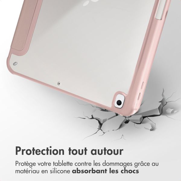 imoshion Coque tablette Origami iPad 9 (2021) 10.2 pouces / iPad 8 (2020) 10.2 pouces / iPad 7 (2019) 10.2 pouces - Rose