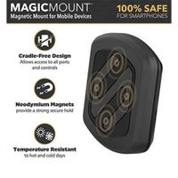 Scosche Support de téléphone MagicMount™ pour voiture - Magnétique - Tableau de bord / Pare-brise - Noir