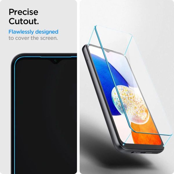 Spigen Protection d'écran en verre trempé GLAStR Slim 2-pack Samsung Galaxy A14 (5G/4G)