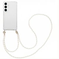 imoshion Coque avec dragonne + bracelet - Perles Samsung Galaxy S25 - Transparent