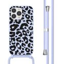 imoshion Coque design en silicone avec cordon iPhone 13 Pro - Animal Lila