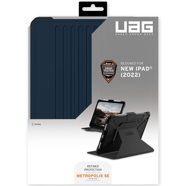 UAG Coque tablette Metropolis Apple iPad 11 (2025) 11 pouces A16 / iPad 10 (2022) 10.9 pouces - Bleu