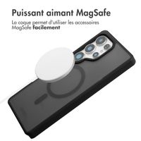 Accezz Coque Givrée Robuste avec MagSafe Samsung Galaxy S25 Ultra - Noir