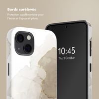 Selencia Coque arrière Vivid avec MagSafe Apple iPhone 13 - Marble Light Brown