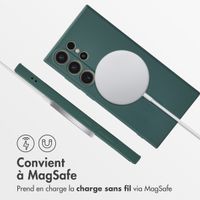 imoshion Coque Couleur avec MagSafe Samsung Galaxy S24 Ultra - Vert foncé