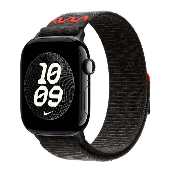 Apple Bracelet Nike Sport Loop Apple Watch Series 1 - 9 / SE (38/40/41 mm) | Series 10 / 11 (42 mm) - Midnight Black