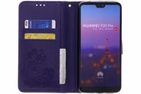 Etui de téléphone Fleurs de Trèfle Huawei 20 Pro - Violet