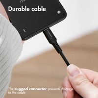 imoshion Chargeur Mural avec câble USB-C vers USB-C - Chargeur - Textile tissé - 20 Watt - 1,5 mètres - Noir