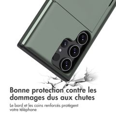 imoshion Coque arrière avec porte-cartes Samsung Galaxy S24 Ultra - Vert foncé