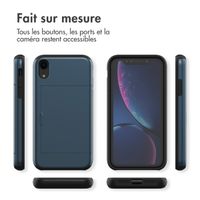 imoshion Coque arrière avec porte-cartes iPhone Xr - Bleu foncé