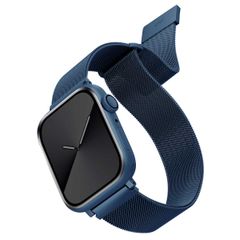 Uniq Bracelet en acier Dante Mesh Apple Apple Watch Series 1 á 9 / SE (38/40/41 mm) | Series 10 (42 mm) - Bleu Cobalt