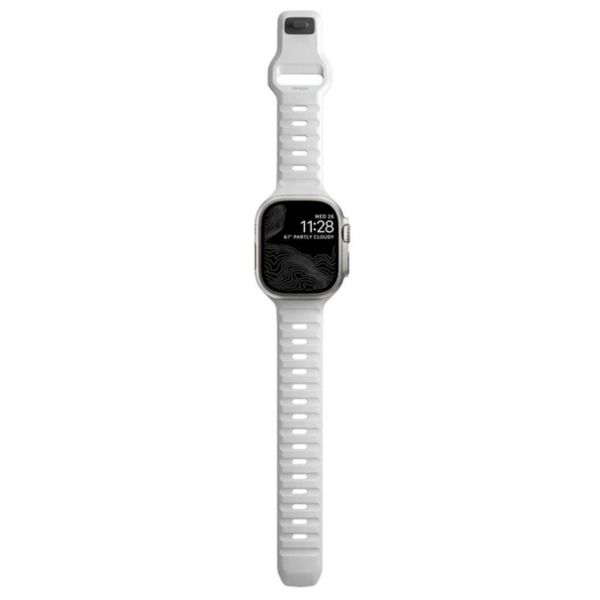 Nomad Bracelet Sport FKM Apple Watch Series 1 t/m 9 / SE (38/40/41 mm) | Series 10 / 11 (42 mm) - Blanc