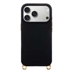 Selencia Coque arrière Rivièra avec MagSafe avec crochets amovibles Apple iPhone 17 Pro - Velvet Black