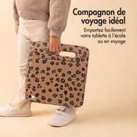 imoshion Coque arrière Kidsproof Design avec poignée Apple iPad 9 (2021) 10.2 pouces / iPad 8 (2020) 10.2 pouces / iPad 7 (2019) 10.2 pouces - Motif panthère