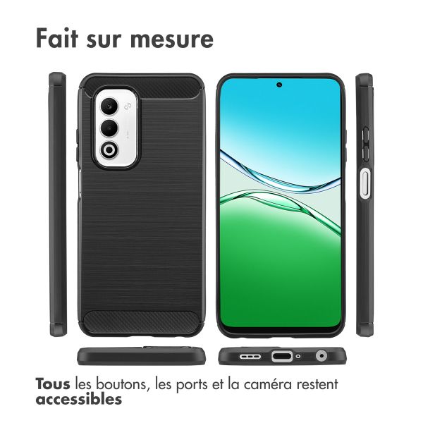 imoshion Coque Brushed Oppo A5 5G (2025) - Noir