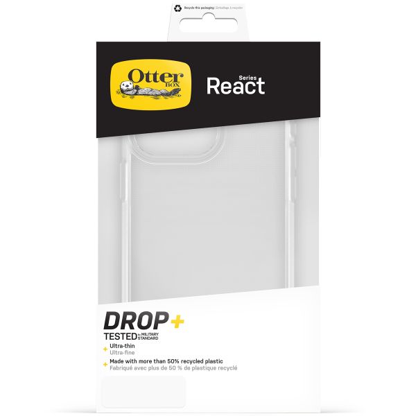 OtterBox Coque arrière React Apple iPhone 15 Pro Max - Transparent