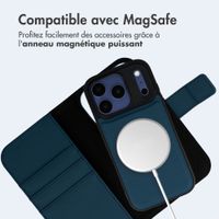 imoshion Étui portefeuille luxe 2-en-1 amovible Apple iPhone 17 Pro - Bleu