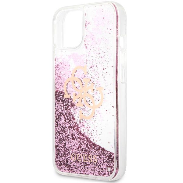 Guess Coque 4G Logo Liquid Glitter Apple iPhone 13 - Rose