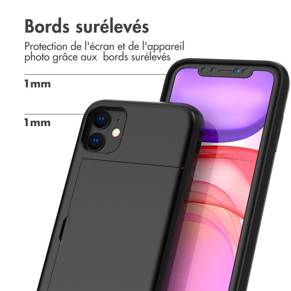imoshion Coque arrière avec porte-cartes Apple iPhone 11 - Noir