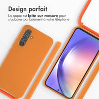imoshion Coque en silicone avec cordon Samsung Galaxy A54 (5G) - Orange