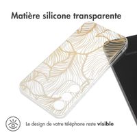 imoshion Coque Design Samsung Galaxy S23 FE - Golden Leaves Transparent