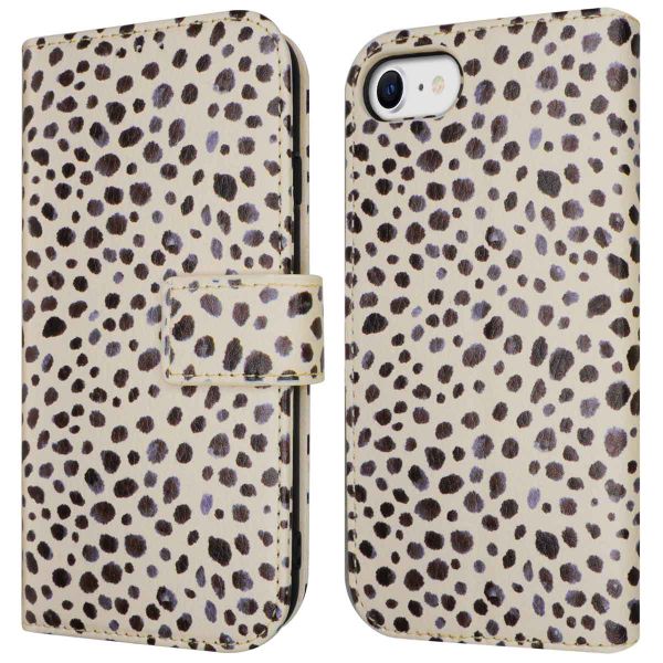 imoshion ﻿Étui de téléphone portefeuille Design iPhone SE (2022 / 2020) / 8 / 7 / 6(s) - Black And White Dots