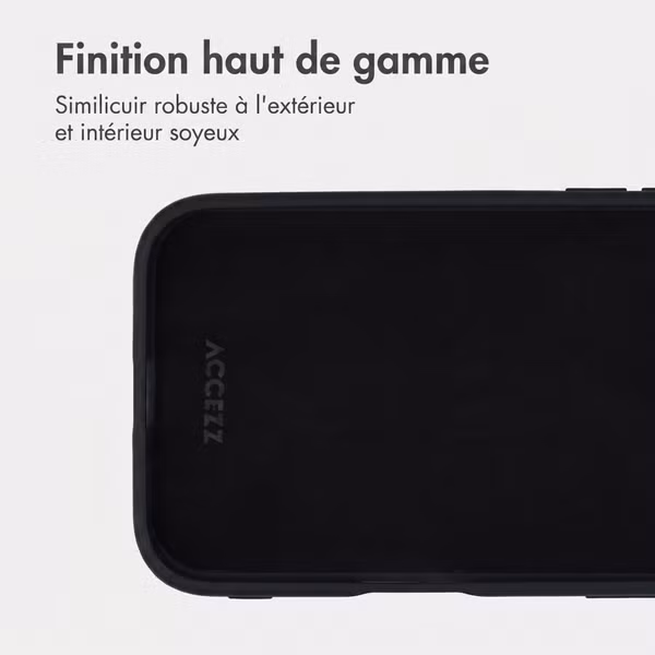 Accezz Coque arrière Edge avec MagSafe Samsung Galaxy S25 FE - Noir